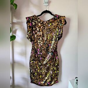 Multicolor Sequin Dress
